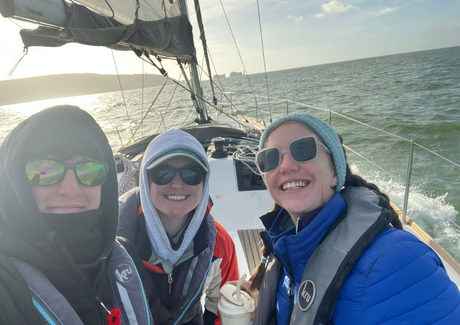 Round the Island Race - Sailors off the Isle of Wight